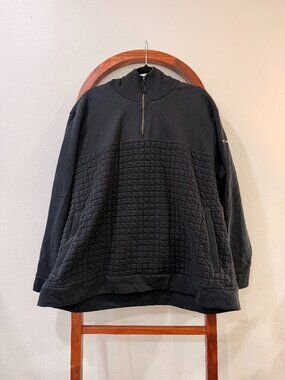 Black Columbia Hooded Quarter Zip Sweatshirt - Size 3X